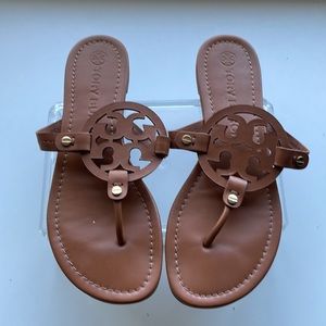 Tory Burch,Miller Leather Sandal Size 9.5 Vintage Vacchetta